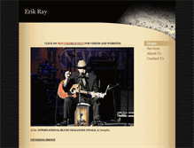 Tablet Screenshot of erikrayblues.com